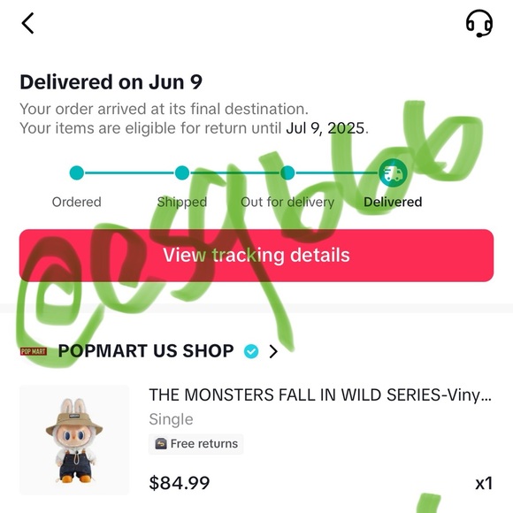 NIB Large Fall in Wild Labubu Farmer Pop Mart - Picture 5 of 5